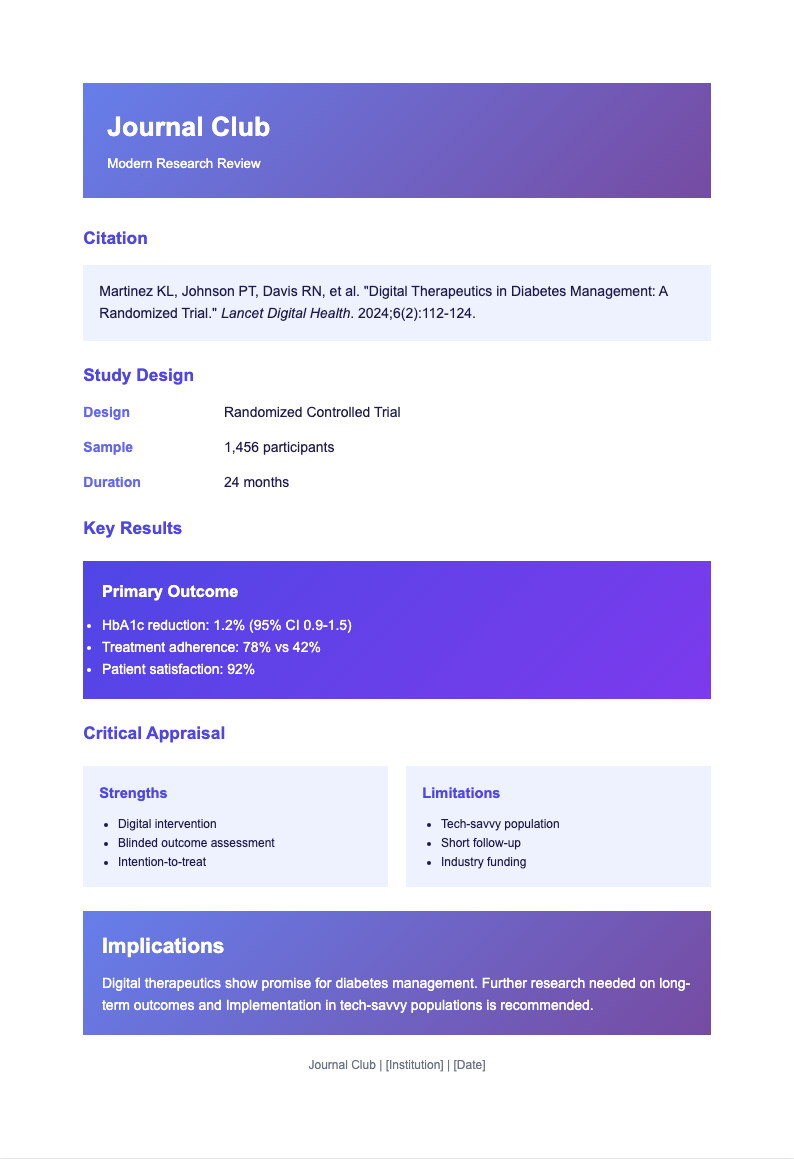 Gradient accent journal club